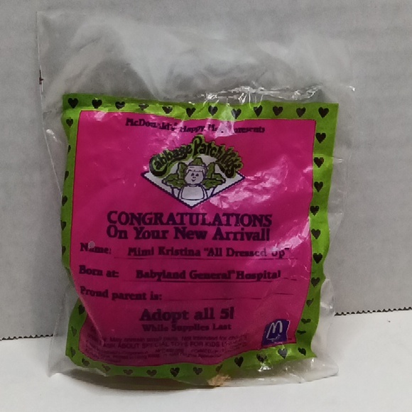 McDonald's Other - 1992 McDonald's toy cabbage patch kids